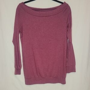 Halife Women's Off-Shoulder Top in Dark Mauve